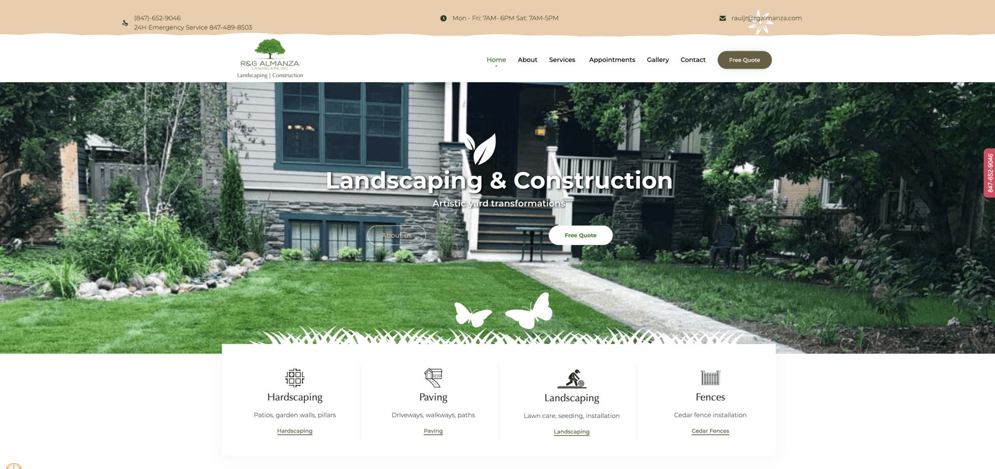 wordpress website screenshot
