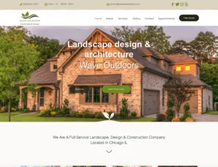 chicago landscaping web design