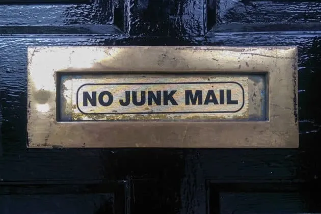 no junk mail